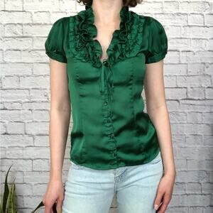 Vintage y2k Fang button down blouse